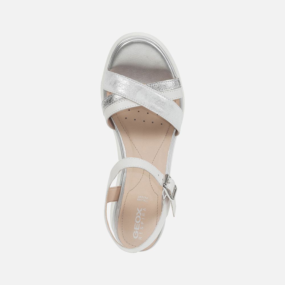 Geox Sandals Silver Gardenia - Geox Womens Shoes - NYLPFS305